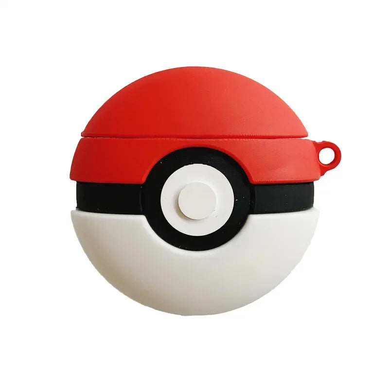 For Airpods 4 Case 2024,Pokemon Red Ball Shockproof Protective Earphone Silicone Cover for Airpod 4 Case/Airpods Pro 2 Case