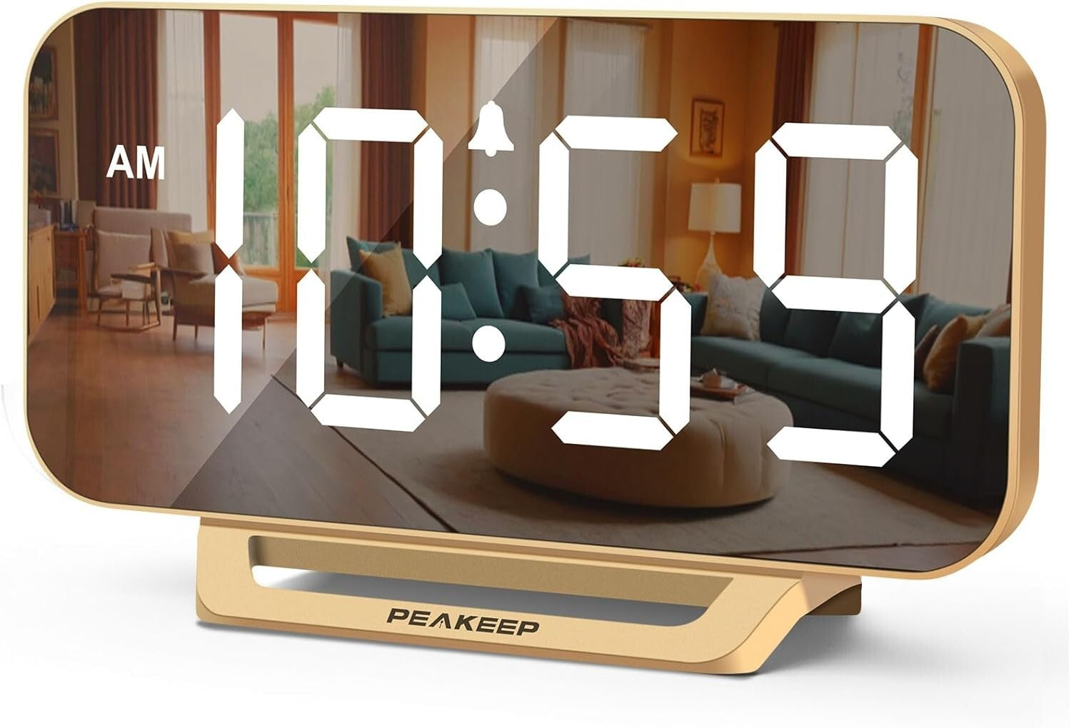 Slim Digital Mirror Clock